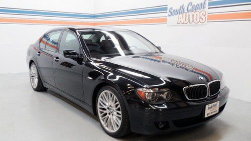 Bmw 750i, nav, leather, 20 wheels, black on black, warranty!! we finance!!