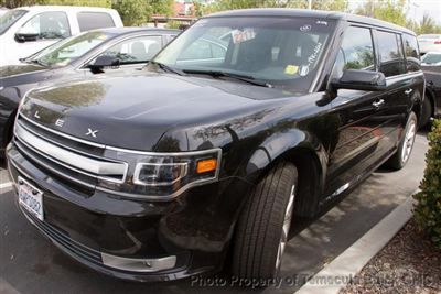 Ford flex limited low miles 4 dr suv automatic gasoline 3.5l v6 ti-vct tuxedo bl