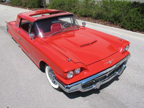 1960 ford thunderbird - rare factory sun roof - gorgeous!