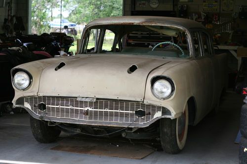 1957 chevy chevrolet 210 4 door post project car almost complete