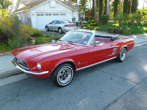 Classic 1967 convertible mustang 289 no reserve