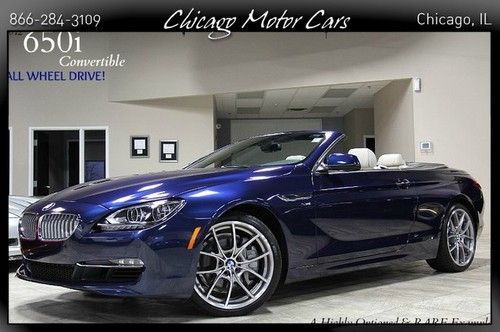 2012 bmw 650i xdrive awd convertible msrp $101,595 leds luxury seating pristine!
