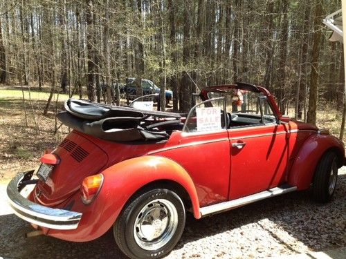 1979 volkswagen super beetle base convertible 2-door 1.6l