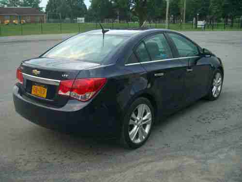 CHEVY CRUZE 2011 1.4L TURBO AUTOMATIC BLUE 20K LTZ LEATHER, image 3