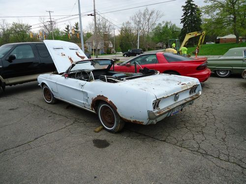 1967 ford mustang convertible arcadian blue project diamond in the rough !!!