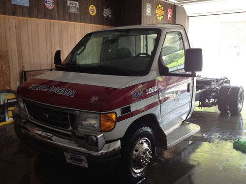 2006 ford e-450 super duty base cutaway van 2-door 6.0l no reserve!!!!