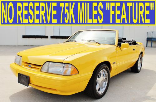 No reserve 75k original miles 5.0 convertable lx 92 91 90 svt cobra shelby