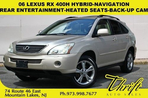 06 lexus rx 400h hybrid-navigation-rear entertainment-heated seats-back-up cam