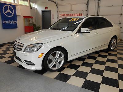 2011 mercedes c300 4matic 26k no reserve salvage rebuildable navigation