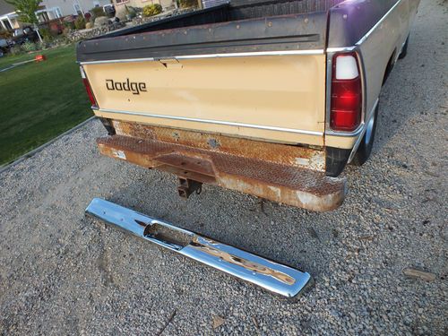 1977 dodge d100 shortbed 440 california mopar pickup truck rarer than little red