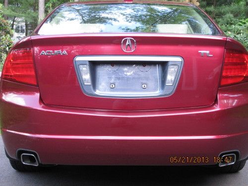 2004 acura tl sedan 4-door 3.2l,red with tan leather interior,xm satellite radio