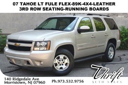 07 tahoe lt fule flex-89k-4x4-leather-3rd row seating-running boards