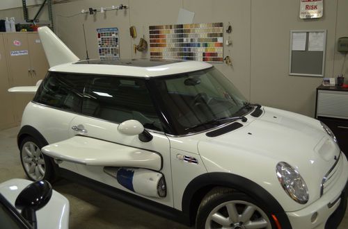 2004 mini cooper - airplane car complete with jet engines, wings and a tail fin