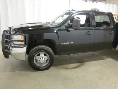 Black Chevrolet Silverado 3500 Crew Cab Service Utility Truck Duramax Diesel 4x4, image 9