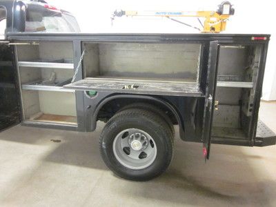 Black Chevrolet Silverado 3500 Crew Cab Service Utility Truck Duramax Diesel 4x4, image 13