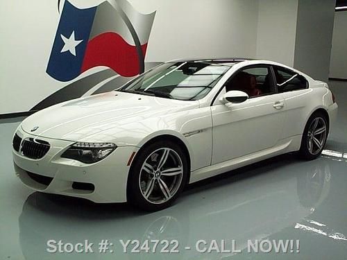 2008 bmw m6 v10 auto nav hud carbon roof 19" wheels 42k texas direct auto