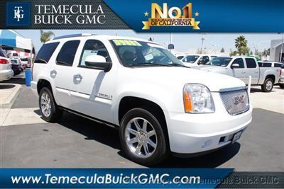 Gmc yukon awd 4dr low miles suv automatic gasoline vortec 6.2l v8 spi vvt white