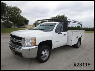 Chevy 3500hd 9' knapheide service body utility ladder rack drw - we finance!