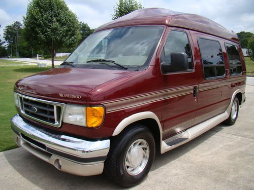 2003 ford e-150 sherrod conversion van - low mileage - new audio / video