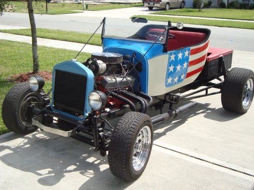 1923 t bucket roadster american flag patriotic paint!!!  detroit muscle!