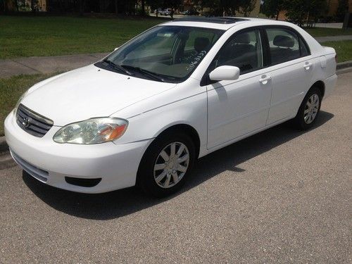 2003 toyota corolla le 67k miles leather moonroof ps pb pw pl cc pm ac one owner