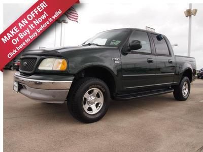 01 green xlt 5.4l 4 door cd keyless adjustable pedals 4-wheel abs automatic