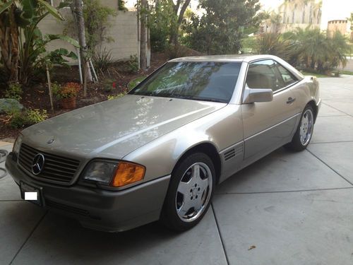 1991 mercedes benz 500sl roadster with 2 tops with 18" amg  wheels no reserve