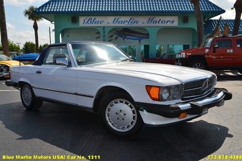 Classic clean 1986 mercedes convertible 560sl 5.5l v8 automatic am/fm/cd a/c