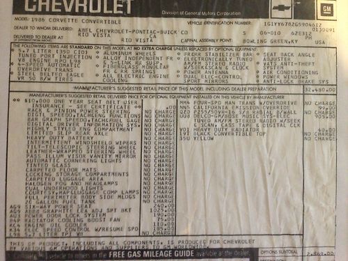 Pristine! 1986 Chevrolet Corvette Indianapolis 500 Pace Car Convertible 5.7L, US $21,900.00, image 15