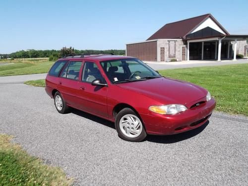 1998 ford escort se wagon runs good no reserve cheap gas saver good miles