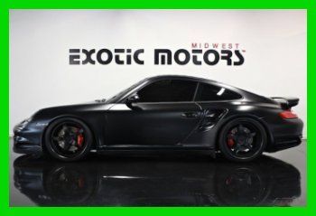 2007 porsche 911 turbo coupe, 30,248 miles, msrp $129,425! matte black paint