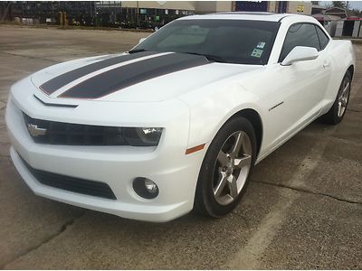 Chevy ss model, upgraded leather, white w/ black and orange racing stripes, v6,