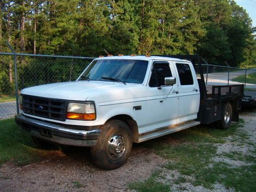 1994 ford f-350 crewcab powerstroke turbo diesel*dually*5 speed manual*western