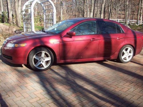 2004 acura tl base sedan 4-door 3.2l / loaded / red pearl / no reserve