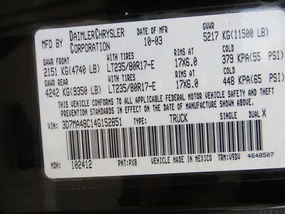 04 RAM 3500 (SLT) 5.9L CUMMINS (H.O) EXHAUST INTAKE LWB GOOSE-NECK TX !!!!!!!!!!, US $11,995.00, image 39