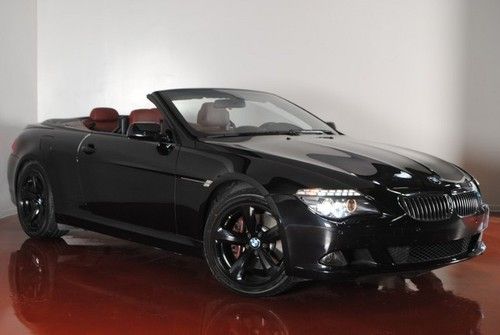 2010 bmw 650 cab black on chateau interior local trade fully serviced