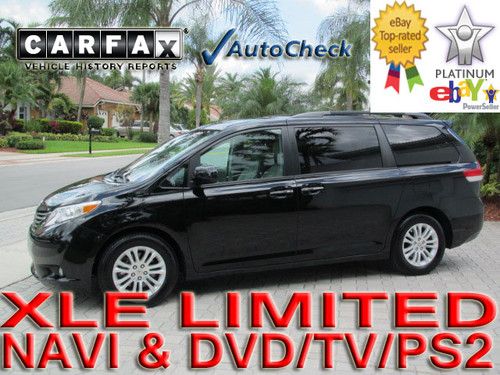 2011 11 toyota sienna limited xle * navigation * playstation * only 27k miles *