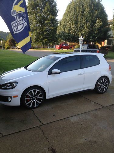 2013 candy white 2 door volkswagen gti autobahn package.