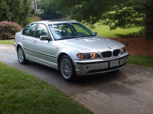 '02 bmw 325xi titanium silver metallic sport premium cold weather xenon packages