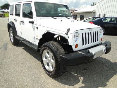 2013 jeep wrangler sahara 4 door 4wd repairable salvage title,