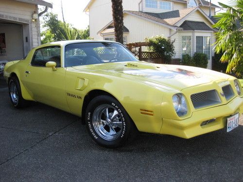 1976 trans am matching # 400ci factory 4 speed 65,319 orig rare yellow ,must see