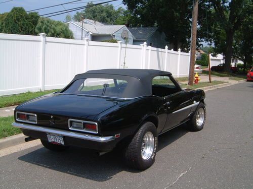 1968 Chevrolet Camaro Convertible V8 Black Excellent Condtion Restored, image 4