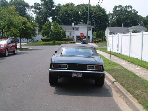 1968 Chevrolet Camaro Convertible V8 Black Excellent Condtion Restored, image 9