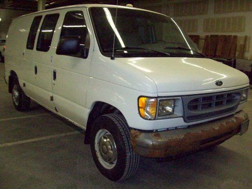 1999 ford e 250 work van shelves cage