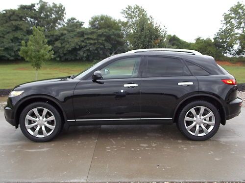 2004 infiniti fx 35 chrome pkg blk on blk awd loaded "video" no reserve save$$$$