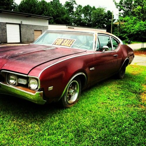 ALL ORIGINAL RARE 1968 OLDSMOBILE 442 - 2 DOOR POST SPORT COUPE, US $10,000.00, image 4