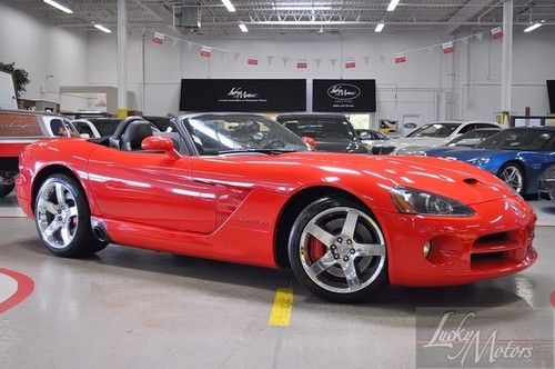 2004 dodge viper srt10 convertible, xenon, alpine, leather-suede, 2 keys, cd