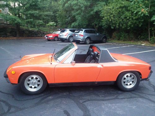 Porsche 914 signal orange unique wankel 13b rotary motor pro install