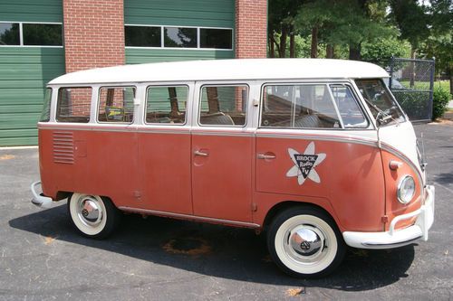 1960 15 Window Deluxe VW Volkswagen Logo Bus.  Mostly Originial., US $62,500.00, image 14