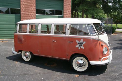 1960 15 Window Deluxe VW Volkswagen Logo Bus.  Mostly Originial., US $62,500.00, image 21
